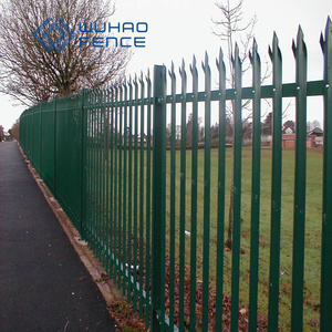Clôture en acier vert pour bâtiment de <span class=keywords><strong>jardin</strong></span> de 8 pieds, panneau de clôture en acier Euro Palisade - Product Image 3