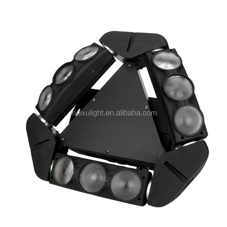 3*3 Led Moving Mini Spider Light 110W Party 4In1 RGBW Triangle Nine Eyes DMX512 Auto Wedding Club Disco Digital Display