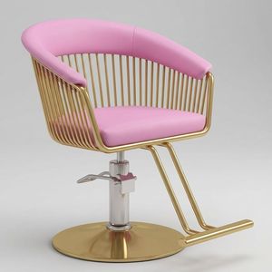 Silla de Barbero Giratoria de Alta Gama con Elevación Hidráulica, Tapizada en Cuero Sintético, para Peluquería y Salón de Belleza - Product Image 4