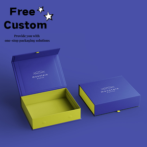 Caja de Regalo Magnética Personalizada de Alta Gama con Cubierta Abatible de Lámina Dorada, Reutilizable, para Eventos Empresariales, Embalaje para Pequeños Lotes, con Grabado en Relieve - Product Image 2