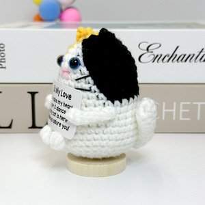 CLTF nuevo ganchillo positivo gato siamés muñeca Oficina escritorio decoración lindo Dí<span class=keywords><strong>a</strong></span> de San Valentín regalos de cumpleaños para el <span class=keywords><strong>mejor</strong></span> amigo novia - Product Image 4