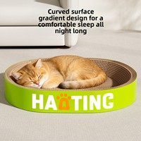Griffoir pour chat en carton ondulé, résistant à l'usure, respectueux de l'environnement, sans revêtement, jouet pour chat, extra large, luxe, pour intérieur, pour tous les chats