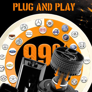 หลอดไฟหน้า LED DF3 240W H1หลอดไฟทองแดงสามท่อกำลังแรงสูง24000Lm หลอด LED H1 6000K หลอดไฟ LED สว่างมาก H1 LED พร้อม CANbus สำหรับ<span class=keywords><strong>รถ</strong></span>ยนต์ - Product Image 6