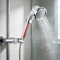 Pommeau de douche à trois fonctions, économiseur d'eau, ions négatifs, pommeau de douche manuel sain