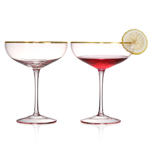 2023 Hot Sale Crystal <strong>Glass</strong> Cup Cocktail <strong>Glasses</strong> with Gold Rim Customized <strong>Beer</strong> <strong>Glass</strong> Cup <strong>Stem</strong> <strong>Glasses</strong> bar glassware - Product Image 4