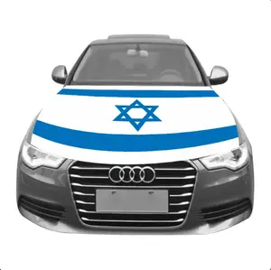 Rational Zuverlässige Struktur Langlebiger Stoff Polyester Motor Motorhaube Abdeckung Flagge Auto Flagge Israel Für Demonstration