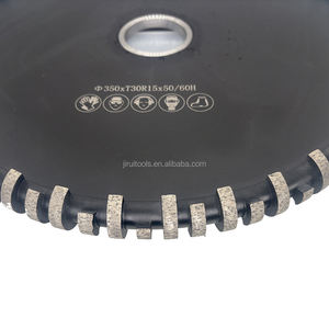 Hochwertige 12 "14" 16 "diamant segmentierte Nut räder zum Erstellen von Flöten auf der Oberfläche von Granit-Marmor-Quarz platten - Product Image 3