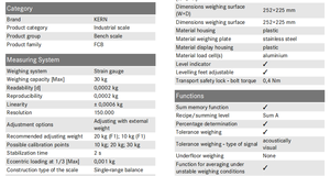 Báscula Digital Electrónica de Alta Precisión Veidt Weighing para Kern <span class=keywords><strong>FCB</strong></span> 30K-4, 30 kg, 0.2 g - Product Image 3