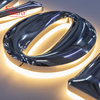 Letras Retroiluminadas de Aluminio Sólido CNC Personalizadas, Letrero con Logotipo 3D, Letras de Canal LED Impermeables IP65, Letrero Comercial para Fachada