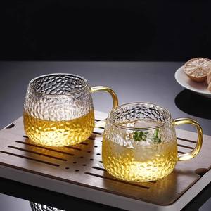 Tasse à thé en verre de style japonais avec poignée, résistante à la chaleur, pour infuser le thé et boire de l'eau - Product Image 2