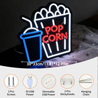 Enseigne néon LED IP65 Neonawall, lumière murale USB à intensité variable, pour cinéma maison, bar, boutique, décoration commerciale, vente en gros, personnalisable