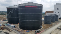 Moteur automatique de composants de noyau de réacteur de digesteur de biogaz anaérobie en acier boulonné de 9500m3 pour cuve de fermentation anaérobie