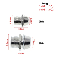 10 pièces/lot cuivre métal 3MM 5MM Diode électroluminescente LED support montage panneau affichage en gros