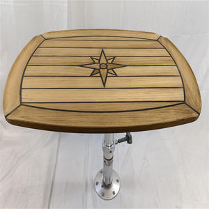 Popular Tablero de Mesa de Teca en Forma de Barril de 500x700 mm, Accesorios Marinos para Yates y Autocaravanas, Vendido en Comercio Electrónico Transfronterizo - Product Image 2