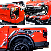 Nouvel autocollant de voiture pour Ranger Raptor 2024, décoration extérieure du coffre arrière, film vinyle de luxe personnalisé, à usage unique
