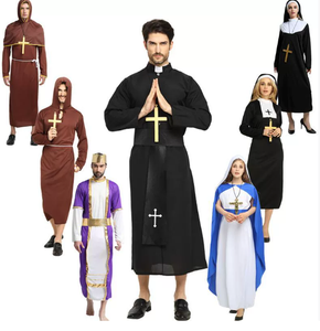 <span class=keywords><strong>Costume</strong></span> da Suora Missionaria di Maria e Gesù per Donna Adulta, <span class=keywords><strong>in</strong></span> Poliestere, per Halloween e Anime - Product Image 5