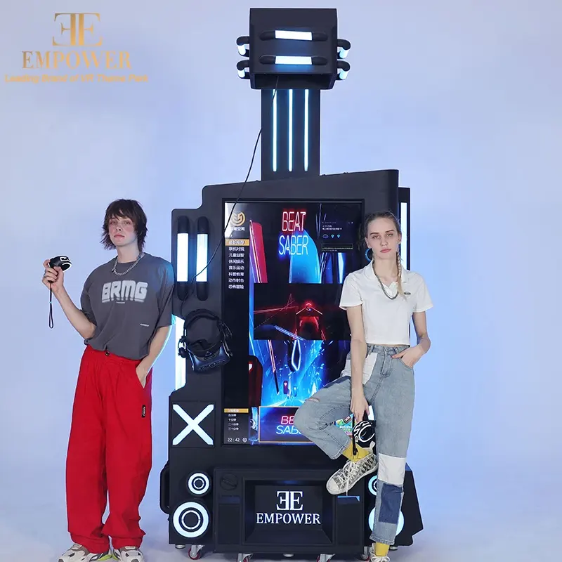 2022 Popular VR Arcade Game Machine Fruit Cutting Rhythm Dance VR Amusement Rides Earn Money