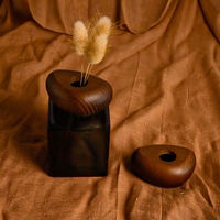 Bouchon de bouteille en bois de luxe personnalisé 15mm 18mm 20mm 24mm 28mm, couvercle en bois de hêtre naturel, noyer noir, frêne pour diffuseur de parfum OEM