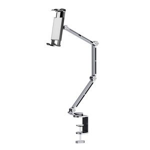 Rotatable Universal Aluminum Alloy <b>Tablet</b> <b>Stand</b> with Clamp <b>for</b> Office Use - Product Image 1