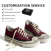 Chaussures en daim lavé personnalisées unisexe en gros, baskets vulcanisées à semelle épaisse, style rétro japonais, respirantes, pour le skate, collection Printemps 2026