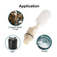 Flotteur d'eau automatique RS-103 pour équipement de volaille Abreuvoir de poulet Réservoir d'eau Flotteur Vannes à boisseau sphérique