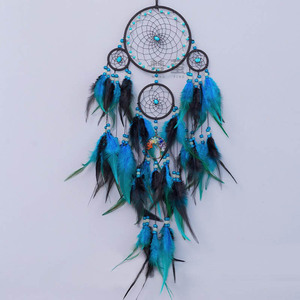 Nouveau design <span class=keywords><strong>attrape</strong></span>-rêves avec lumière pour enfants filles chambre décor à la maison grande plume <span class=keywords><strong>attrape</strong></span>-rêves artisanat fait à la main suspendus - Product Image 4