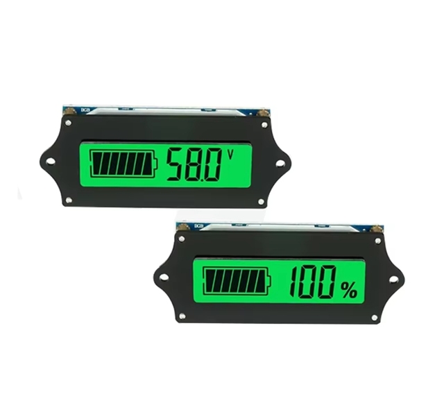 12V 24V 36V LiFePO4 Battery Capacity Indicator 4S 8S 12S Power Level Tester Monitor Voltmeter Meter LCD Display EBike 8-70V