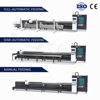 Machine de découpe laser fibre CNC 4 axes de haute précision certifiée CE, mandrin 120 mm, refroidie par eau, Cypcut HIWIN AI/PLT
