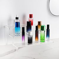 Présentoir en acrylique transparent à 5 niveaux personnalisé et écologique, grand organisateur de table, présentoirs de vêtements, montage facile, finition polie