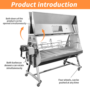 Rôtissoire à Gaz Double Emplacement pour BBQ avec <span class=keywords><strong>2</strong></span> Broches, Gril à Cochon - Product Image 4