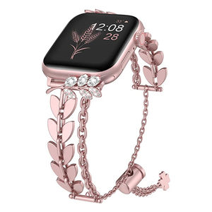 <span class=keywords><strong>Bracelet</strong></span> maillons diamant pour <span class=keywords><strong>Apple</strong></span> <span class=keywords><strong>Watch</strong></span>, série 7, 45mm, pour femmes, <span class=keywords><strong>bijoux</strong></span> - Product Image 4