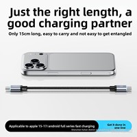 Câble de données à charge rapide 240W à aspiration magnétique, tressé, court, en cuivre pur, double pour téléphones mobiles – Usine de Shenzhen