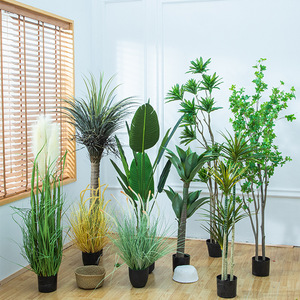 Wholesale Simulation Green Plant Bird Paradise with Banana and Traveler Artificial Bonsai <strong>Tree</strong> for Indoor Decoration - Product Image 4