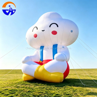 2026 Ensemble de figurines gonflables géantes en forme de nuages de dessin animé pour affichage en extérieur, idéal pour centres commerciaux et événements