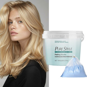 Polvere Decolorante per <span class=keywords><strong>Capelli</strong></span> PureStyle a Basso Contenuto di Ammoniaca, Livello Professionale <span class=keywords><strong>7</strong></span>, per Tintura <span class=keywords><strong>Capelli</strong></span> - Product Image 1