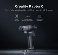 Scanner 3D laser bleu RaptorX avec connectivité USB/WiFi pour la numérisation de détails locaux et la géométrie de pièces complexes