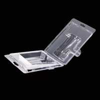 Emballage en plastique transparent PET PVC en blister, emballage jetable, estampage à chaud, plateaux de thermoformage sous vide transparents, boîte pliante