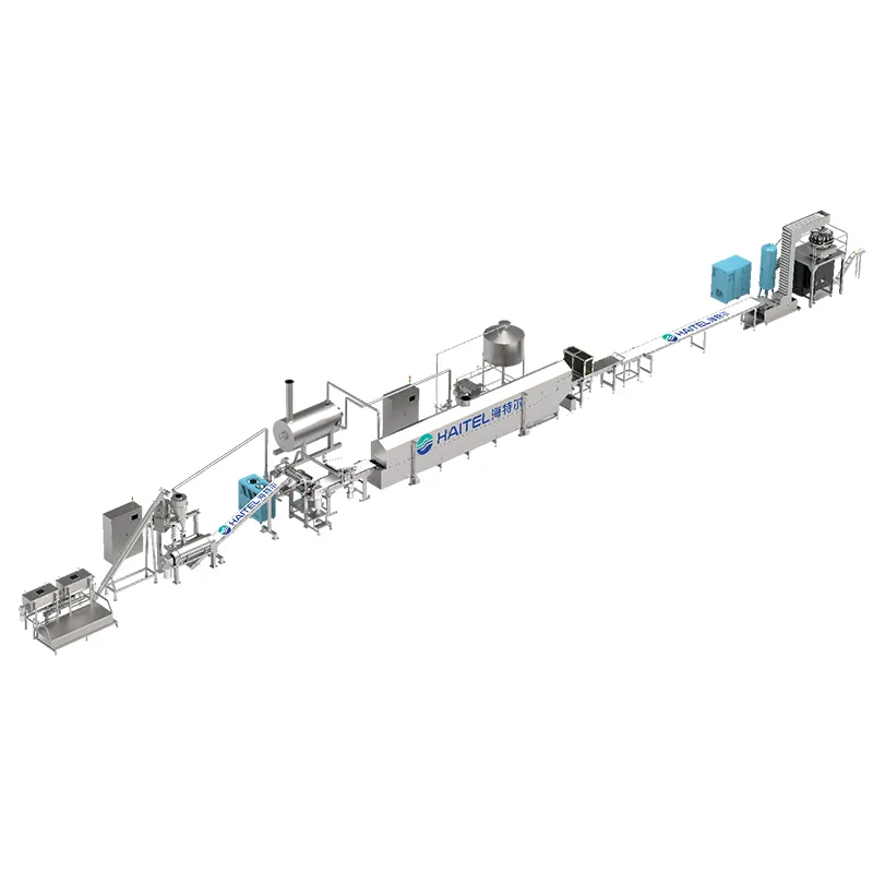 Haitel New automatic potato starch production line Compound potato chips machine with ISO from China