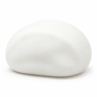 Jouet anti-stress amusant en argile compressible en forme de boulette vapeur