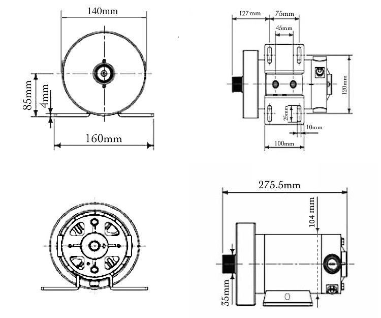 Motore di azionamento elettrico per tapis roulant, ZYT-102