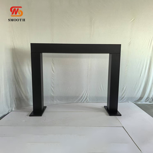 ที่ตั้งดอกไม้สี่เหลี่ยมทำจากสแตนเลสคุณภาพสูงของตกแต่งงานแต่งงานโลหะที่สง่างามและของประดับกลางงานหรูหราสไตล์เรียบ - Product Image 5