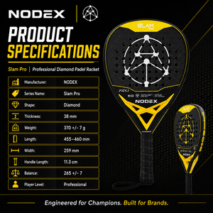 Pala de Pádel NODEX Diamond 3K Carbon Profesional de Alta Calidad, Ligera, Portátil y Resistente a la Abrasión con Empuñadura de EVA - Product Image 6