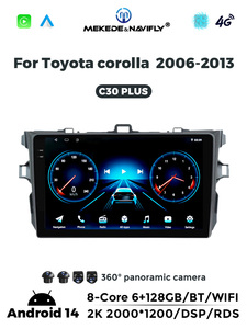 Mekede Xe Ips Screen1280 * 720 Âm Thanh Đài Phát Thanh Máy Nghe Nhạc 6 + 128G GPS Navigation Car-Chơi Tự Động 8Core 4G Wifi Cho Toyota Corolla 2006-2013 - Product Image 6