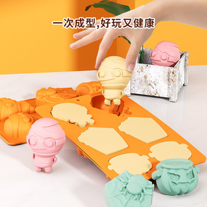 Moule à gâteau en silicone 6 cavités Citrouille d'Halloween Araignée Chocolat DIY Orange Qualité alimentaire - Product Image 2