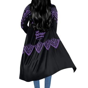 Cardigan décontracté à manches longues pour femmes en style tribal africain Kimono ample imprimé hauts chemisier tissé en usine Hotsale - Product Image 4