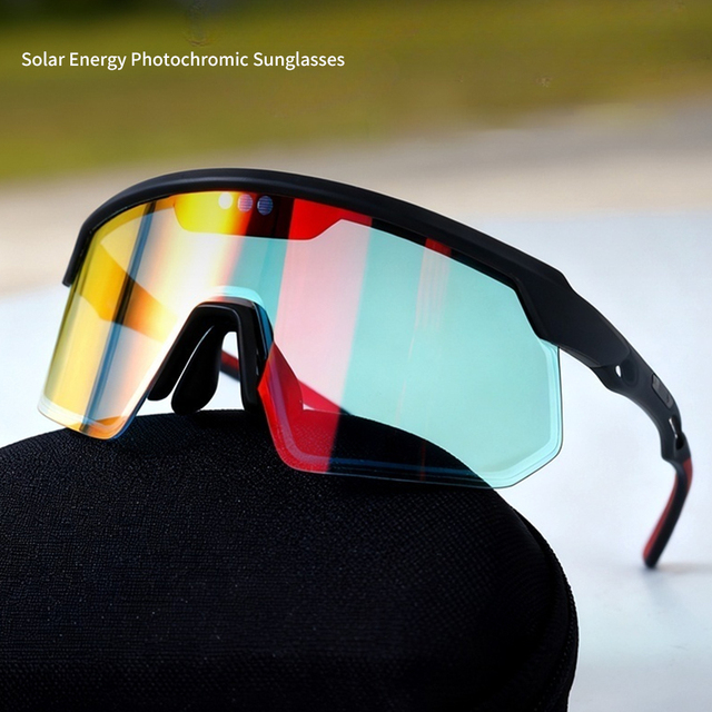 Dot JGLCD-37 2026 New Technology Fashion Half Rim Square Photochromic Solar Energy TR90 Frame Sports Sunglasses