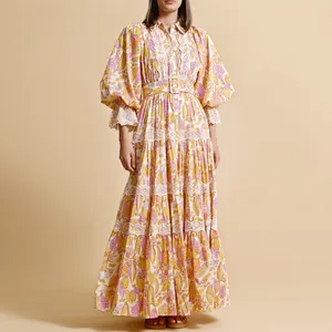 Женское Повседневное платье с цветочным принтом