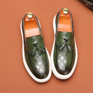 Pu Loafers <b>Shoes</b> 2025 New Men's Business Dress <b>Shoes</b> Large Size Pointed Casual <b>Shoes</b> - Product Image 3