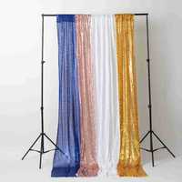 Rideau de fond en velours à paillettes pour salon, fête, Noël, mariage, décoration élégante et luxueuse