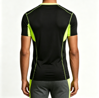 T-shirt de sport d'été pour homme, col rond, manches courtes, léger, 100 % polyester, 140-160 GSM, séchage rapide, anti-transpiration, vente en gros OEM